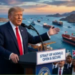 Trump on Strait of Hormuz Reopening